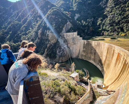 Sixth grade field trip Matilija Dam