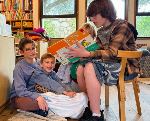 Reading with buddies