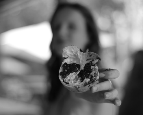 depth and focus of pomegranate