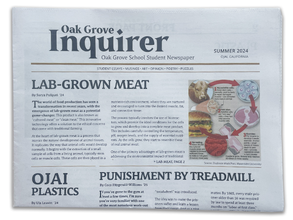 Oak Grove Inquirer, Student Newspaper Oak Grove Inquirer, Student Newspaper