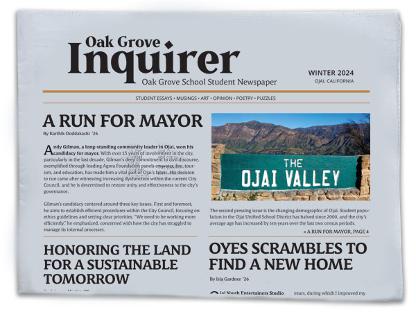 Oak Grove Inquirer Student Newspaper 12-24 Oak Grove Inquirer Student Newspaper 12-24