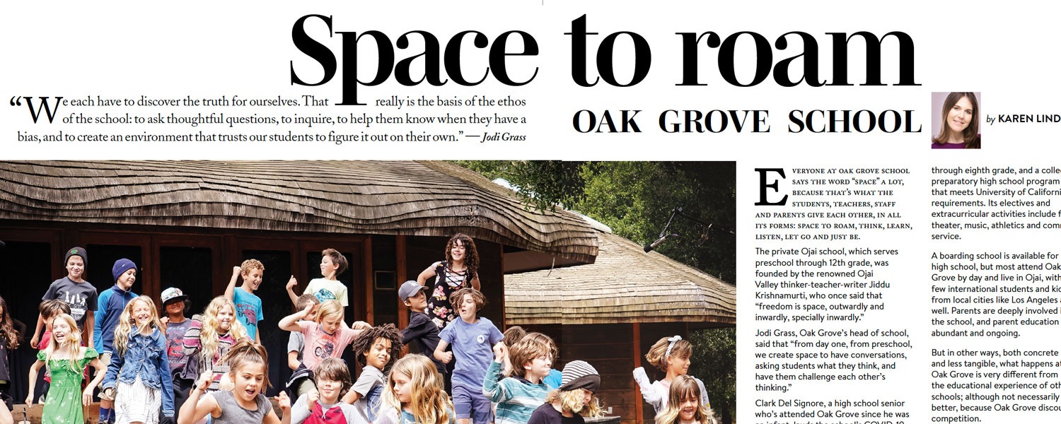 Ojai Magazine article