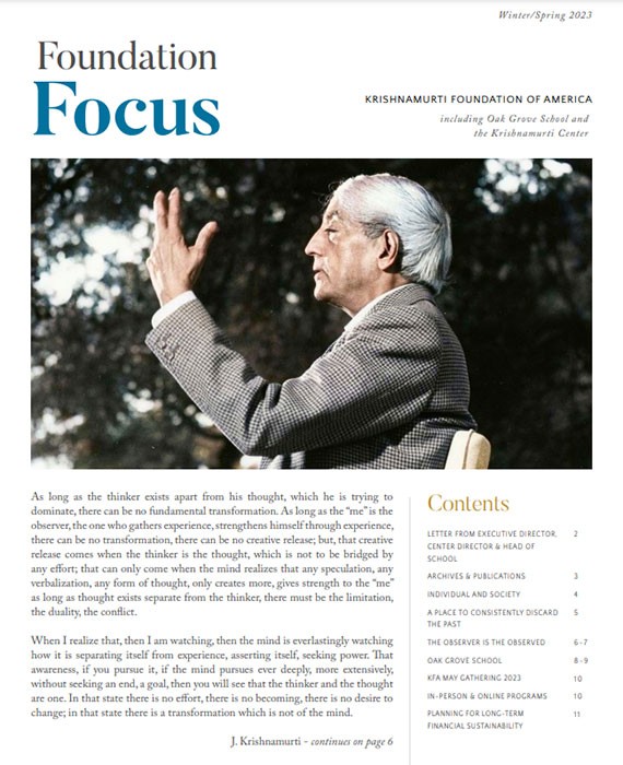 Foundation Focus, Winter/Spring 2023